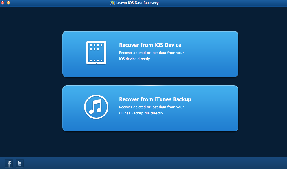 Leawo iOS Data Recovery for Mac/Windows 