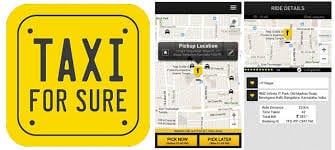 TaxiForSure app