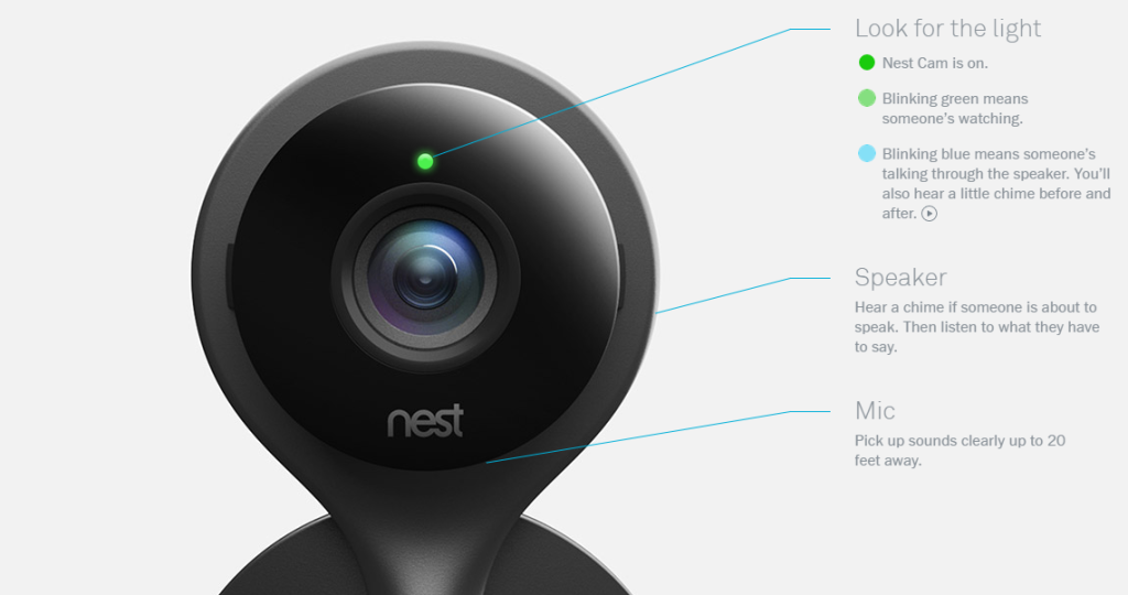 nest cam notification lights