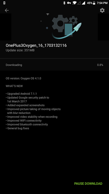 Oxygen OS 4.1.0 for OnePlus 3 and 3T