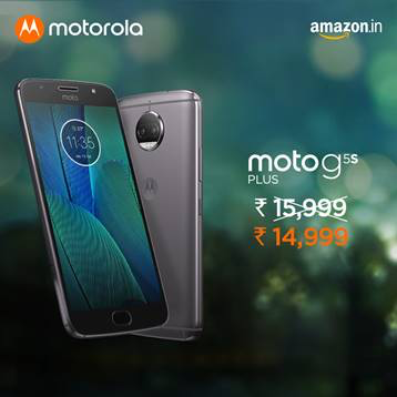 Moto G5S Plus now available for INR 14,999