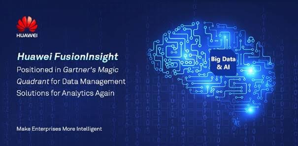 Huawei Positioned in Gartner's Magic Quadrant for Data Management Solutions for Analytics Again