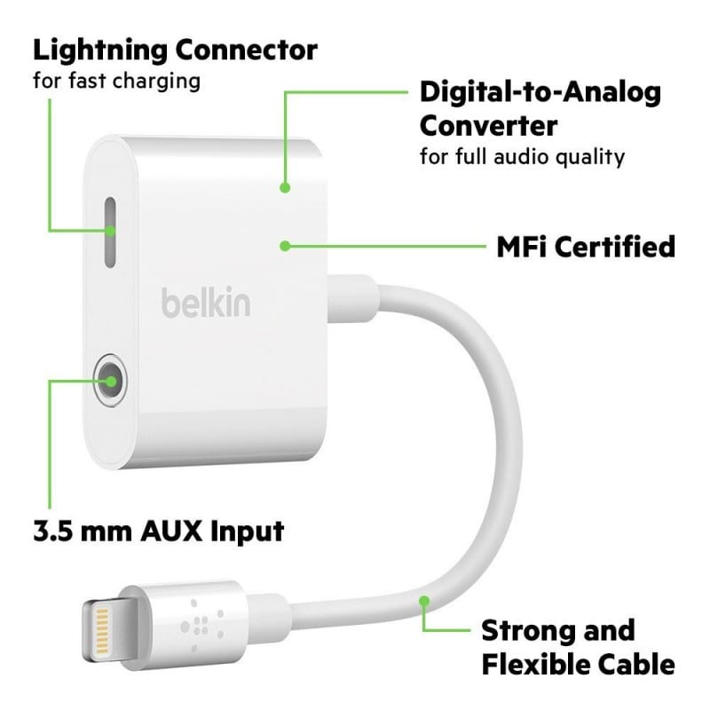 Belkin launches 3.5 mm Audio + Charge RockStar for iPhone 8, iPhone 8 Plus & iPhone X