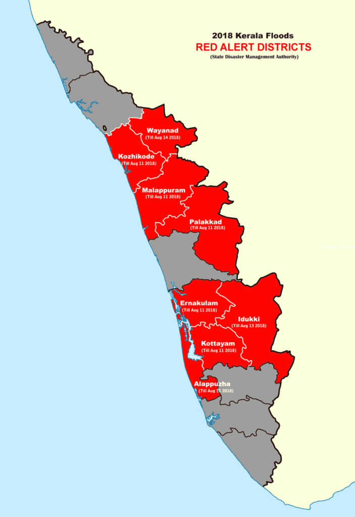 2018_Kerala_Floods_Red_Alert_Districts