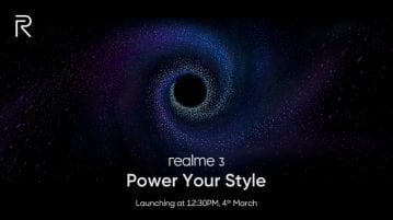 Realme 3 to be unveiled in India on March 4 Realme 3