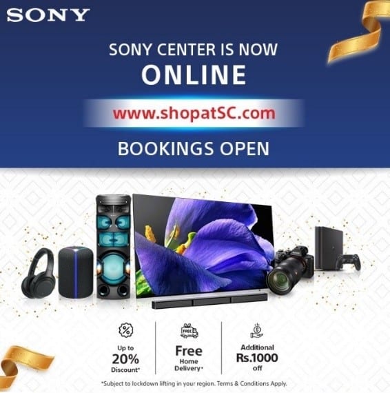 Sony buyers can avail deep discounts under ‘Stay Home Stay Safe’ programme