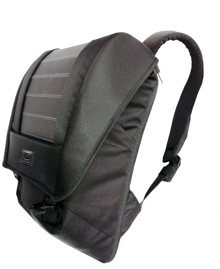 solar backpack front