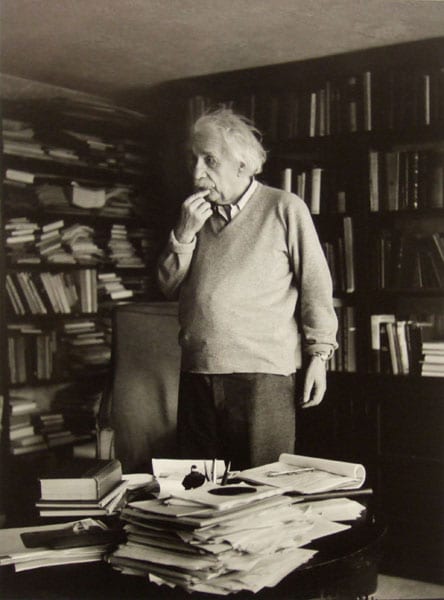Albert Einstein in a room