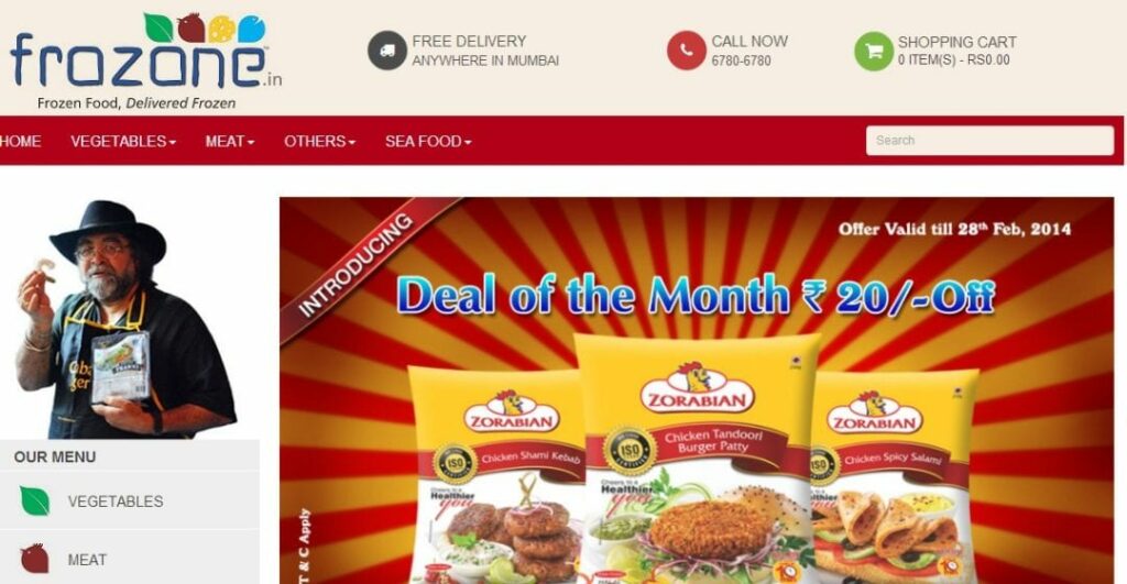 ‘Frozone’, a frozen food home delivery service