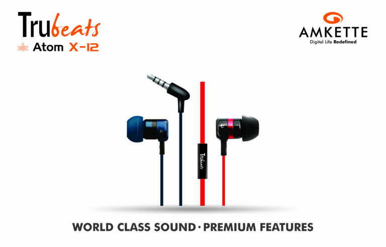 Amkette launches Atom X10 and X12 earphones