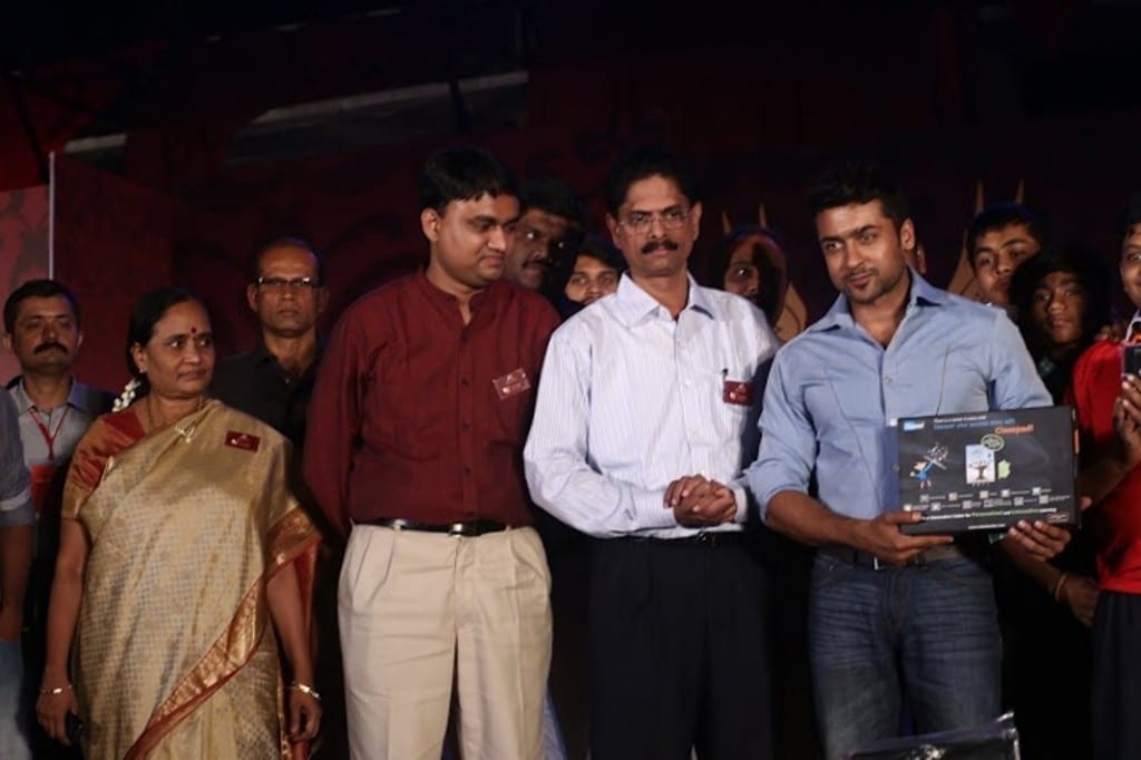 Actor Suriya Unveiling ClassPad Tablet at the Event