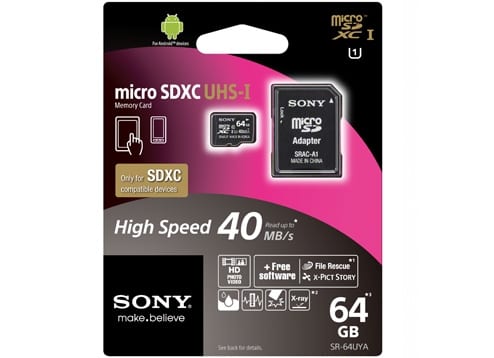 Sony Launches New 64GB Micro SD Card