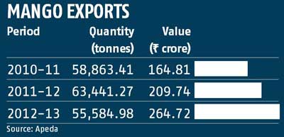 Mango exports india