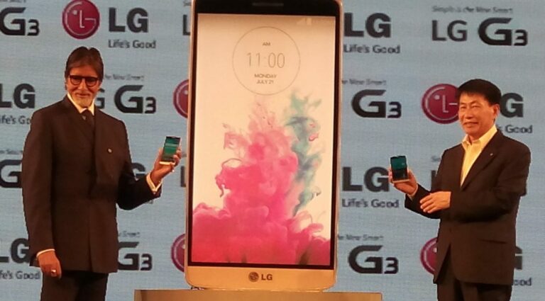 Amitabh Bachchan launching LG G3