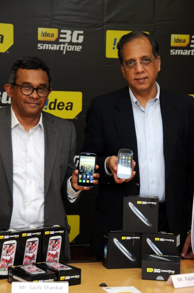 Sashi Shankar-CMO Idea and Rajat Mukarji - CCAO Idea Unveiling New  Smartphones