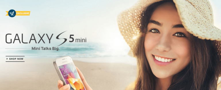 Flipkart is the exclusive launch partner for Samsung Galaxy S5 Mini