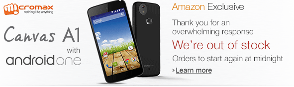 Micromax Canvas A1 - Amazon