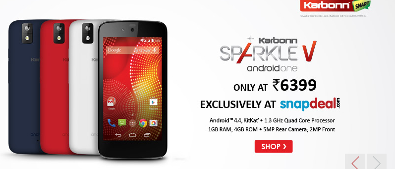 Karbonn Sparkle V on Snapdeal