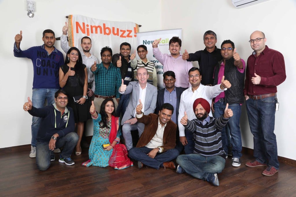 Nimbuzz_Holaa team with Nigel Eastwood and Vikas Saxena