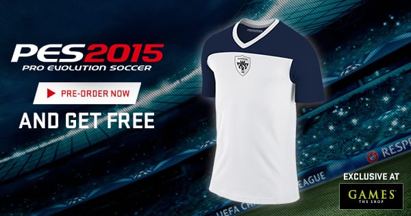 Games The Shop: #Gamers who order PES 2015 will get an official PES 2015 jersey