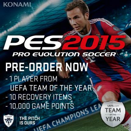  Games The Shop: #Gamers who order PES 2015 will get an official PES 2015 jersey