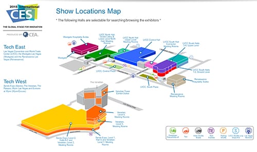 CES 2015 Map