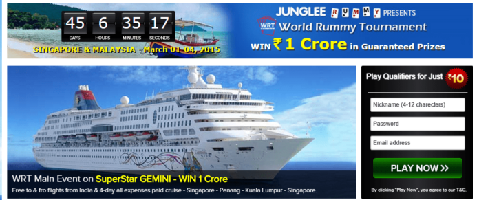 World Rummy Tournament WRT 2015 WIN 1 CRORE Prize Pool