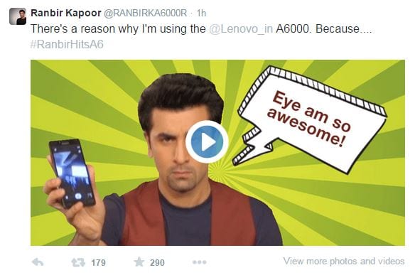 Ranbir Kapoor to generate buzz about the A6000 on digital media