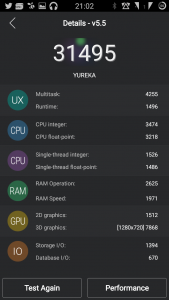 Antutu Benchmark - Yu Yureka