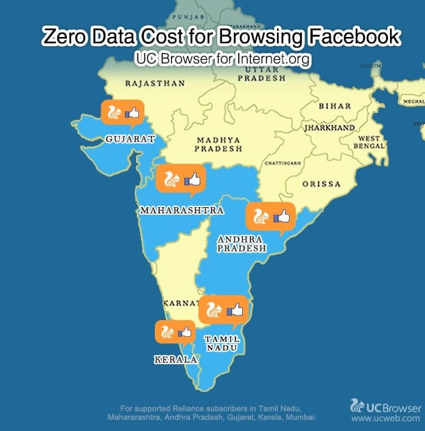 Zero Data Cost for Browsing Facebook