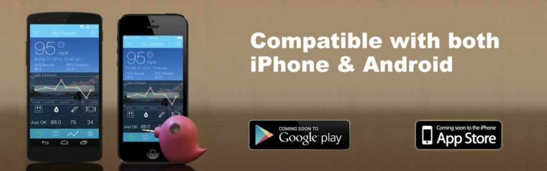 Diabeto compatible with iPhone and Android Diabeto compatible with iPhone and Android