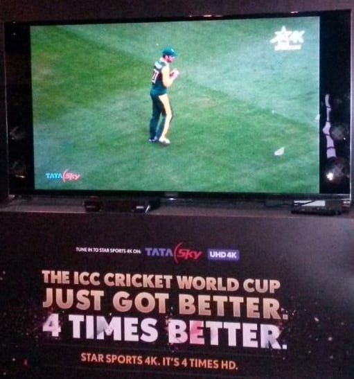 First ever Live 4k content on Tata Sky 4 STB
