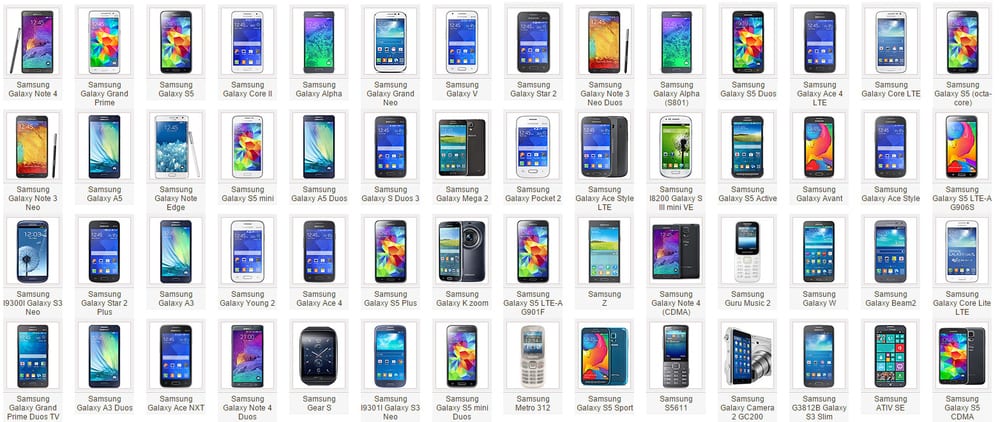 samsung product portfolio 