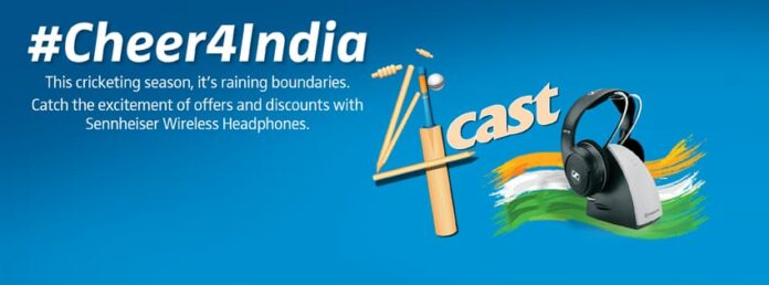 In the contest series, the company has been asking the community to #4cast (guess) the number of boundaries India will hit in the match next day and also share a situation where headphones helped save their match