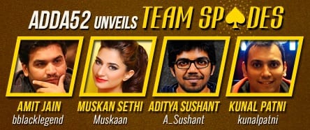 Adda 52 launches Team Spades, India’s first ever professional Poker team