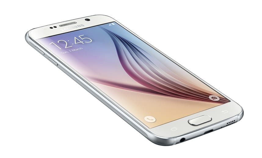 Galaxy S6_Left Front_Dynamic_White Pearl