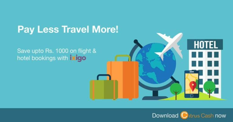 ixigo.com and Citrus Pay Tie-Up: Drive cashback offers for flights & hotels