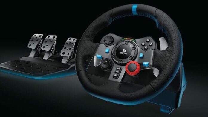 Logitech G29 Driving Force Features Hand-Stitched Leather, Dual-Motor Force Feedback and All-Steel Pedals With Clutch