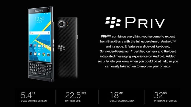 Blackberry PRIV officially launched in India for Rs.62,990/-