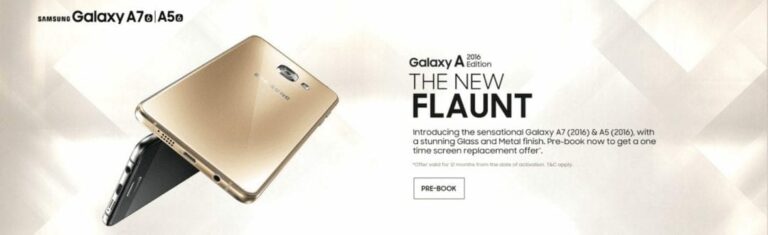 Prebook Samsung Galaxy A5 and A7 (2016)