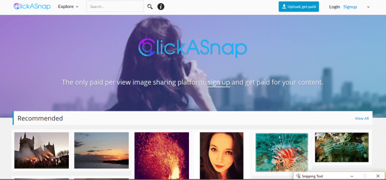 ClickASnap app