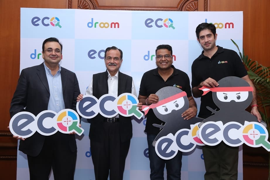 (L_R) Kunal Khattar, Co-Founder and Senior Vice President, Carnation Auto, Jagdish Khattar, Managing Director, Carnation Auto , Sandeep Agarwal, CEO and Founder, Droom and Rishab Malik, Co-Founder, Droom