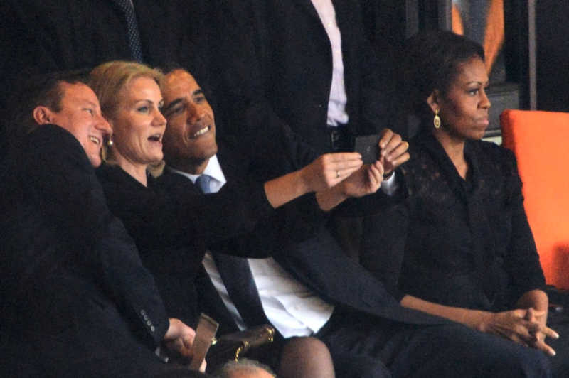 Obama selfie