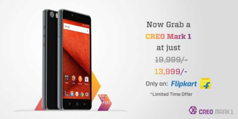 Creo Mark 1 gets a limited period price cut, now available for Rs. 13,999