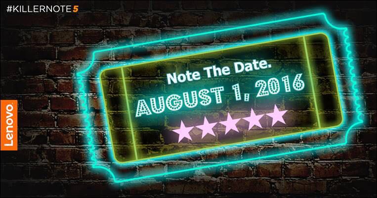 Lenovo K5 note set to launch in India on August 1st
