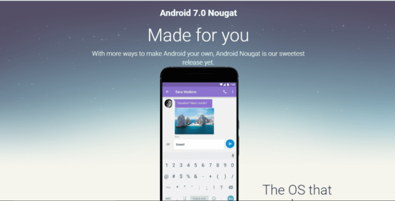 Android Nougat 7.0 Official site now live, will be soon available on Nexus devices