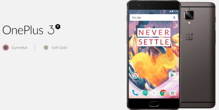 OnePlus 3T launched in India starting INR 29,999 for 64GB variant