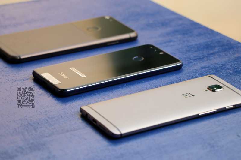 Google Pixel XL vs Honor 8 vs OnePlus 3T