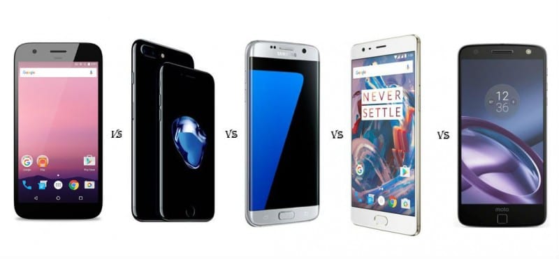 Google-Pixel-Vs-Pixel-XL-Vs-Apple-iPhone-7-Plus-Vs-Samsung-S7-Edge-Vs-OnePlus-3-Vs-Moto-z