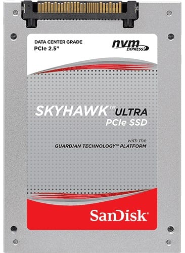 Western Digital Announces SanDisk Skyhawk NVMe-compatible PCIe solid-state drive